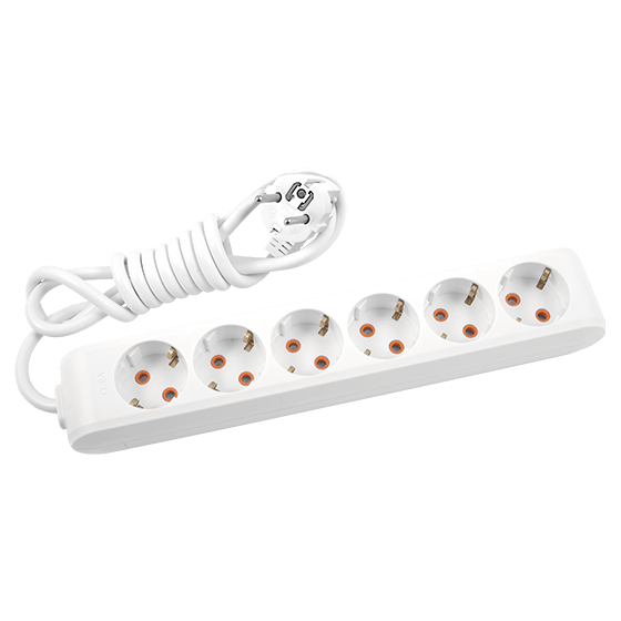 Viko Altılı 2 Metre Kablolu Çocuk Korumalı Multi-Let Grup Priz - Panasonic