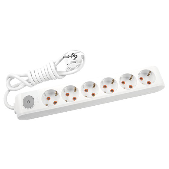 Viko Altılı 3 Metre Kablolu Çocuk Korumalı Anahtarlı Multi-Let Grup Priz - Panasonic