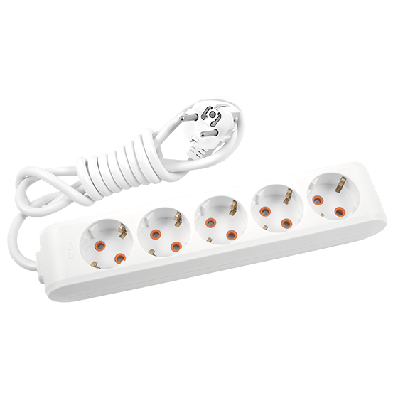 Viko Beşli 5 Metre Kablolu Çocuk Korumalı Multi-Let Grup Priz - Panasonic