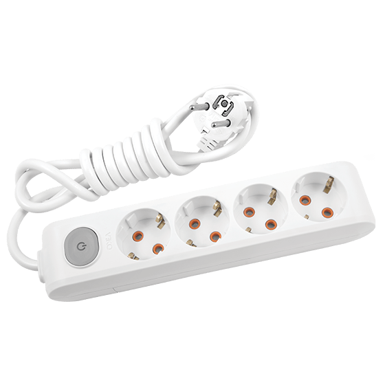 Viko Dörtlü 5 Metre Kablolu Çocuk Korumalı Anahtarlı Multi-Let Grup Priz - Panasonic