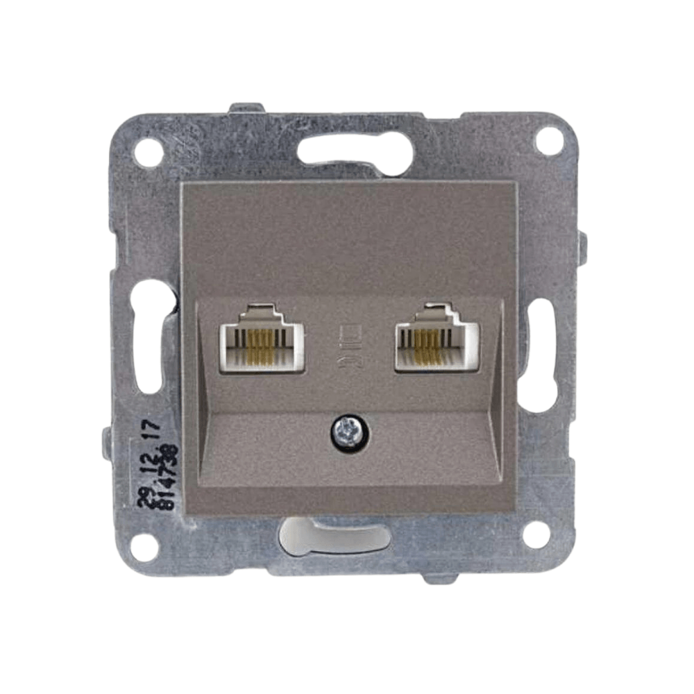 Viko-Novella Antrasit Cat3 2-li Telefon Prizi - Panasonic