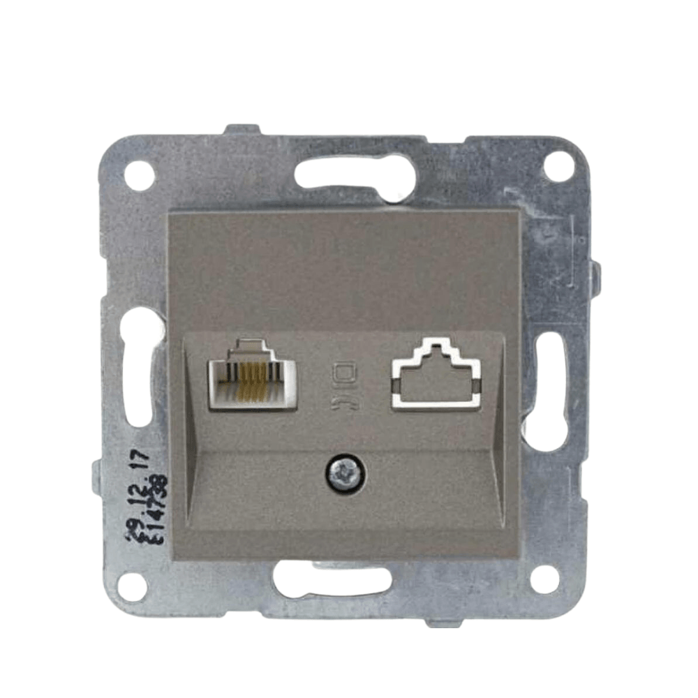 Viko-Novella Antrasit Cat3 Telefon Prizi - Panasonic