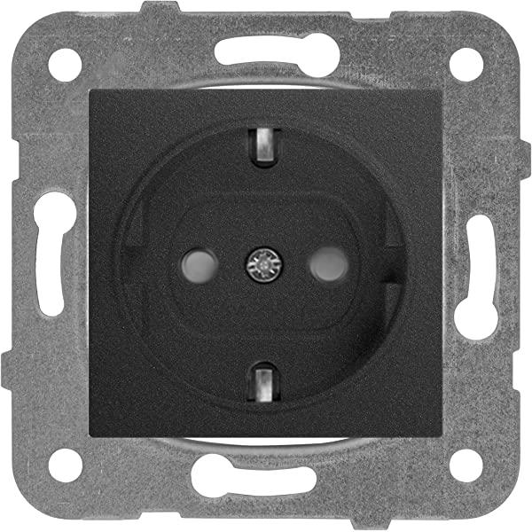 Viko-Novella Antrasit Topraklı Priz - Panasonic
