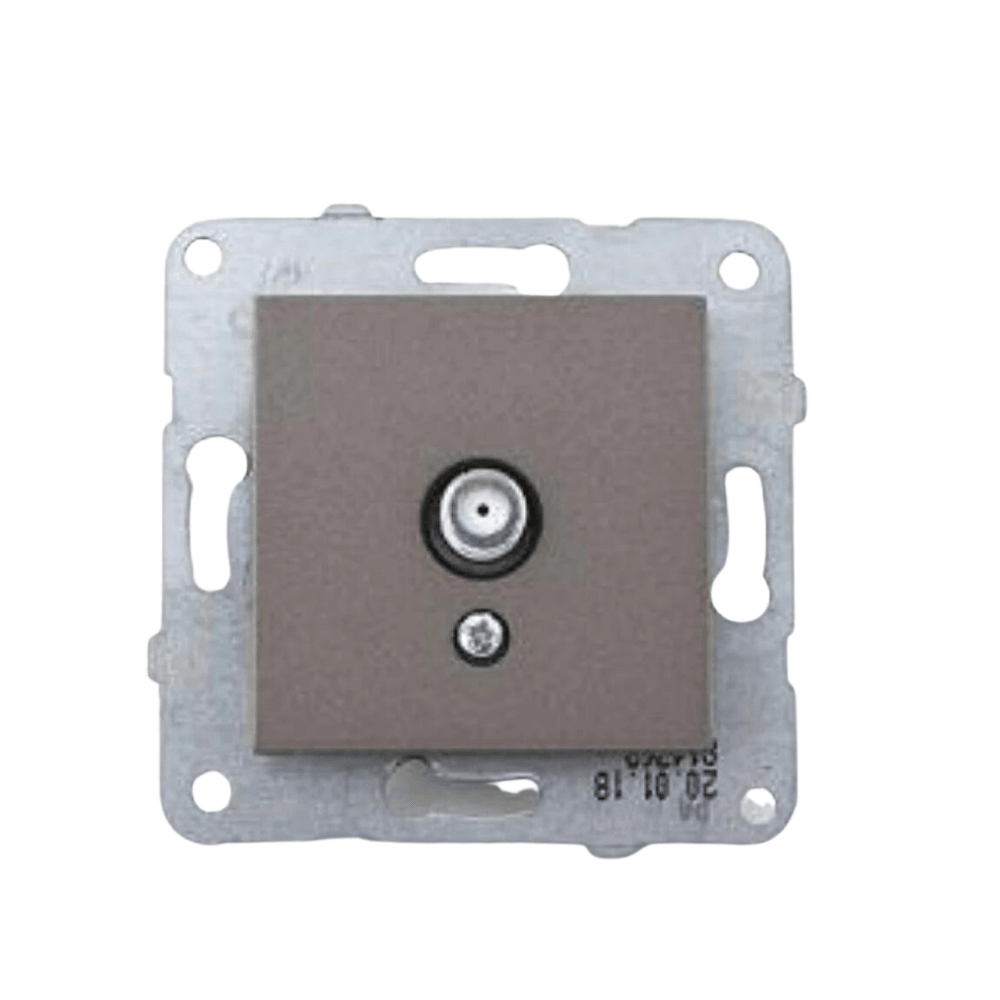 Viko-Novella Antrasit Uydu Prizi F Konnektörlü 10dB Geçişli - Panasonic