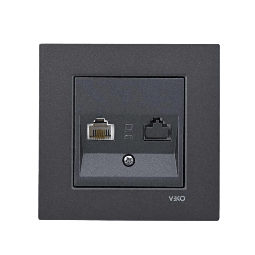 Viko-Novella Füme Cat3 Telefon Prizi - Panasonic