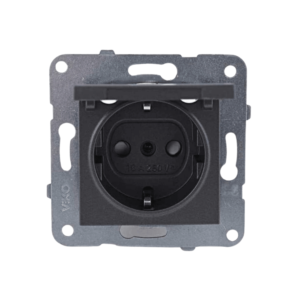 Viko-Novella Füme Kapaklı Topraklı Priz - Panasonic