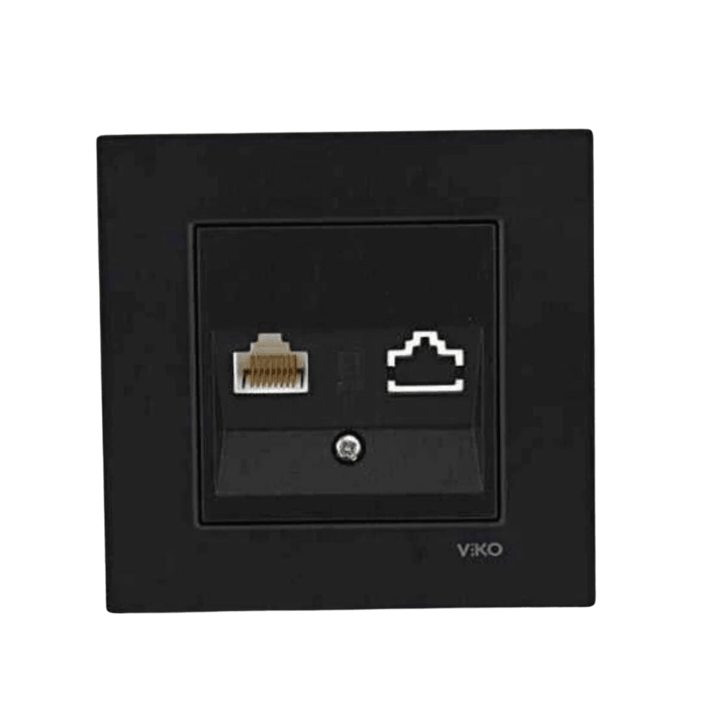 Viko-Novella Siyah Cat6 Data Prizi - Panasonic
