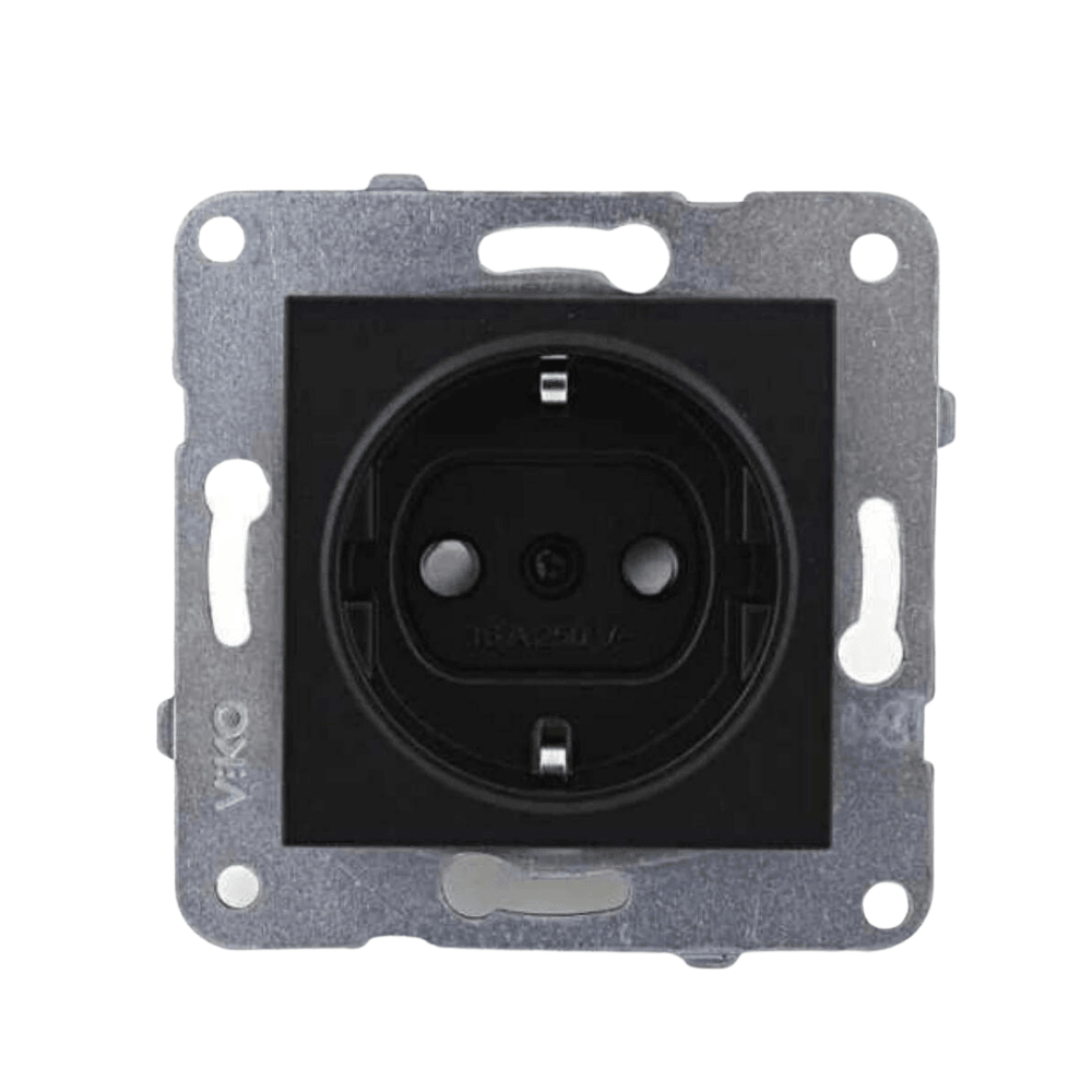 Viko-Novella Siyah Topraklı Priz - Panasonic