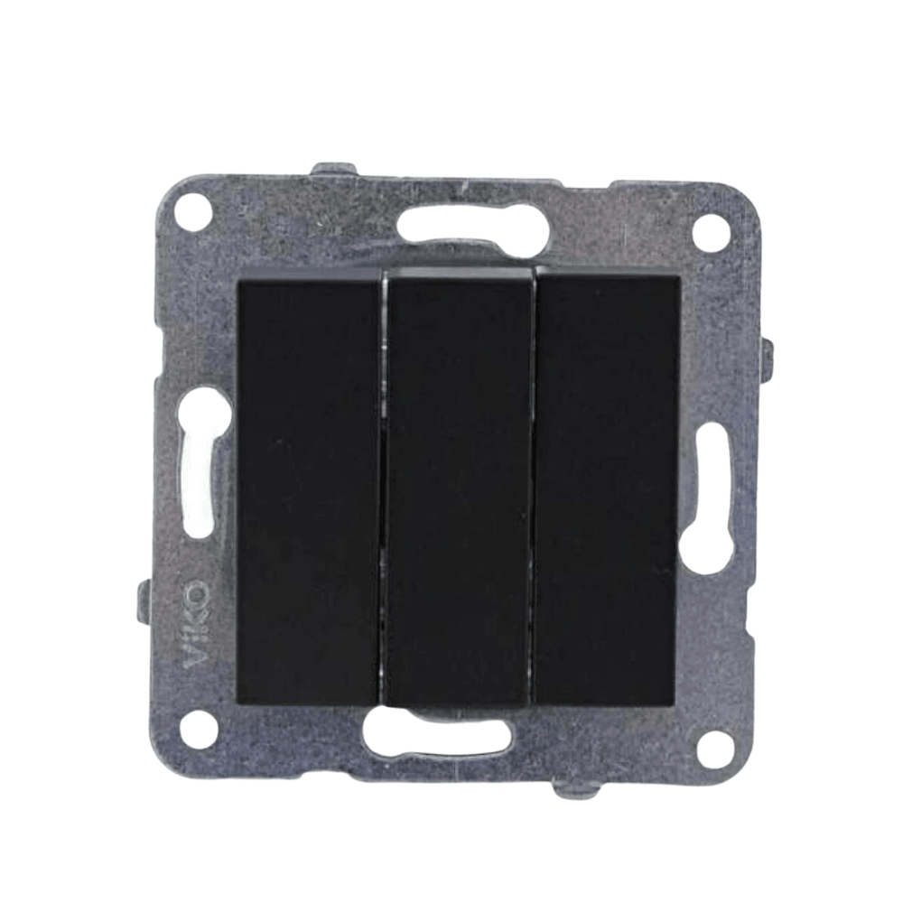 Viko-Novella Siyah Üçlü Anahtar - Panasonic