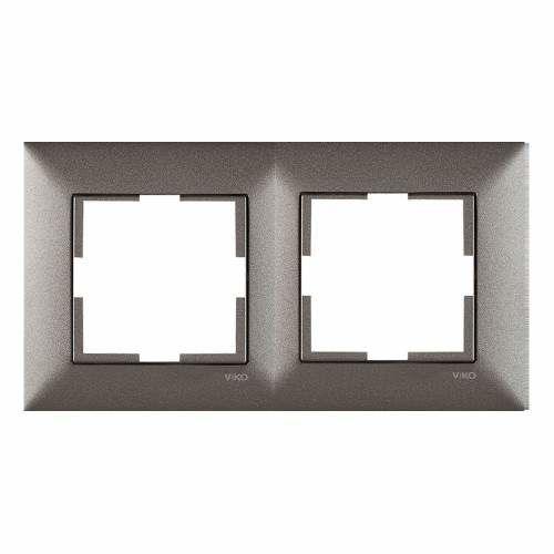 Viko 92190732 Trenda Antrasit İkili Çerçeve - Panasonic