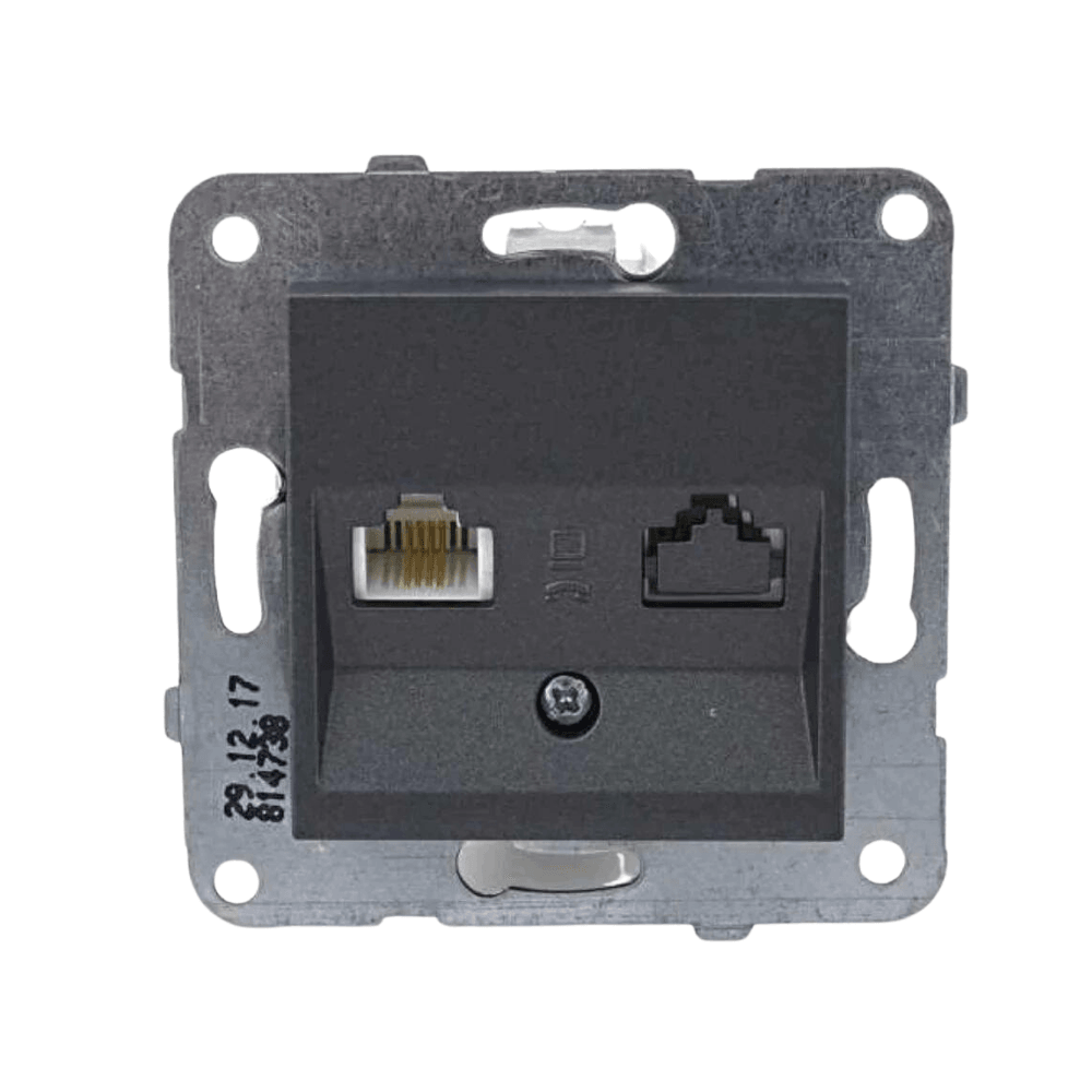 Viko Trenda Füme Cat3 Telefon Prizi - Panasonic