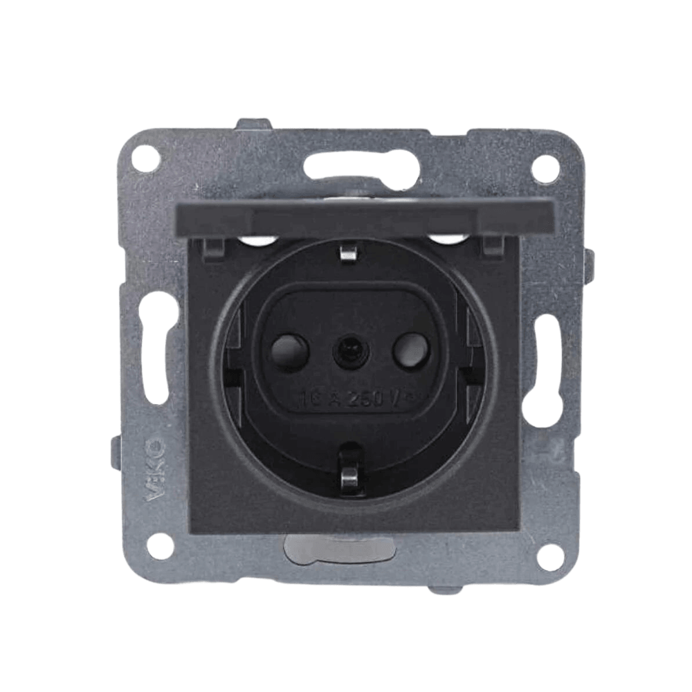 Viko Trenda Füme Kapaklı Topraklı Priz - Panasonic