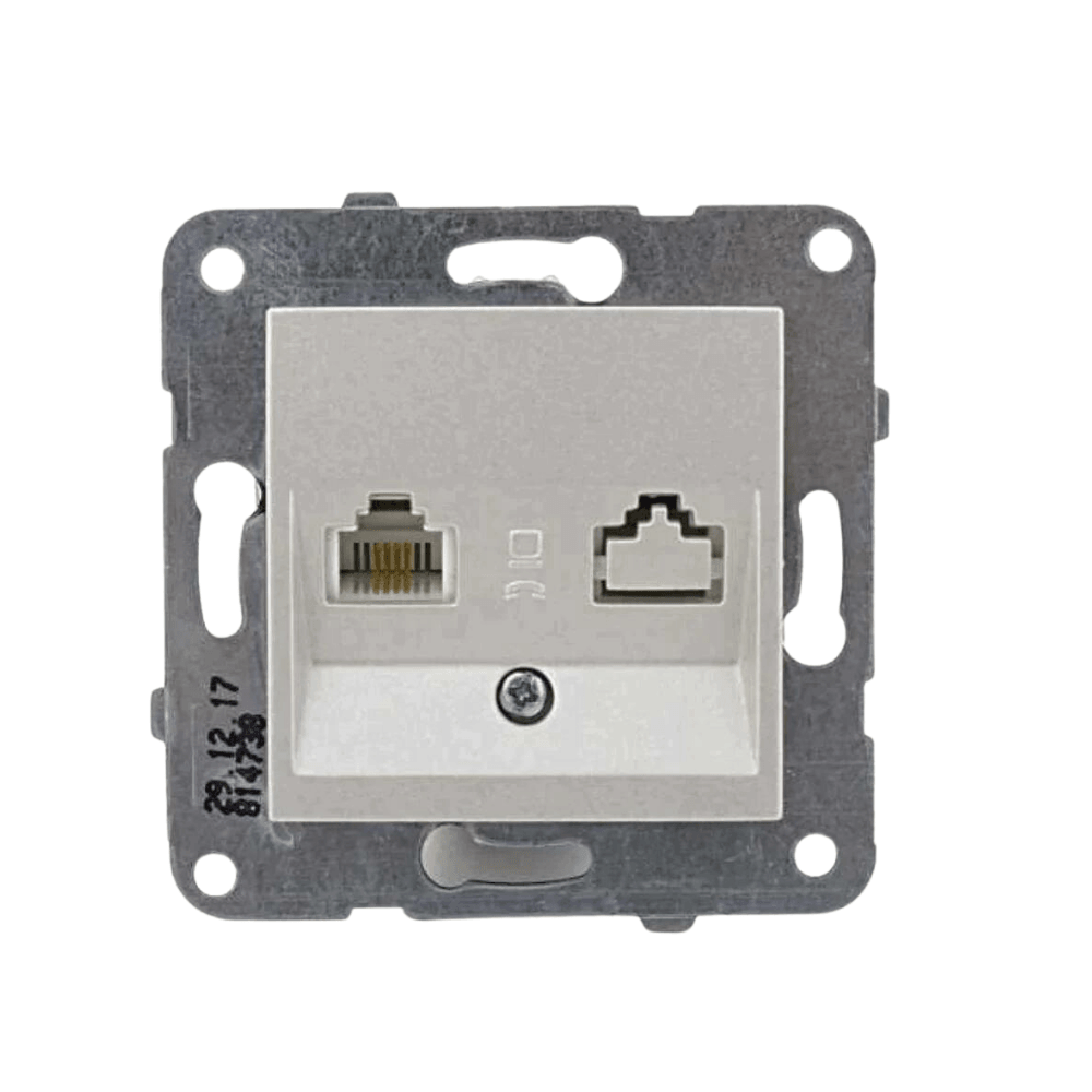 Viko Trenda Metalik Beyaz Cat5E Data Prizi - Panasonic