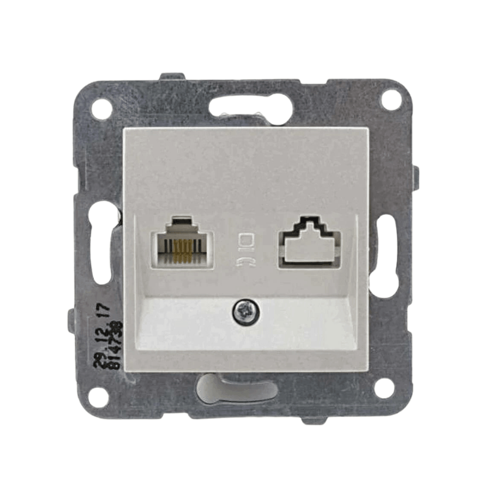 Viko-Trenda Metalik Beyaz Cat6 Data Prizi - Panasonic