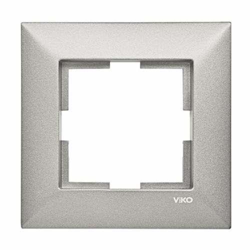 Viko 92190761 Trenda Metalik Beyaz Tekli Çerçeve - Panasonic