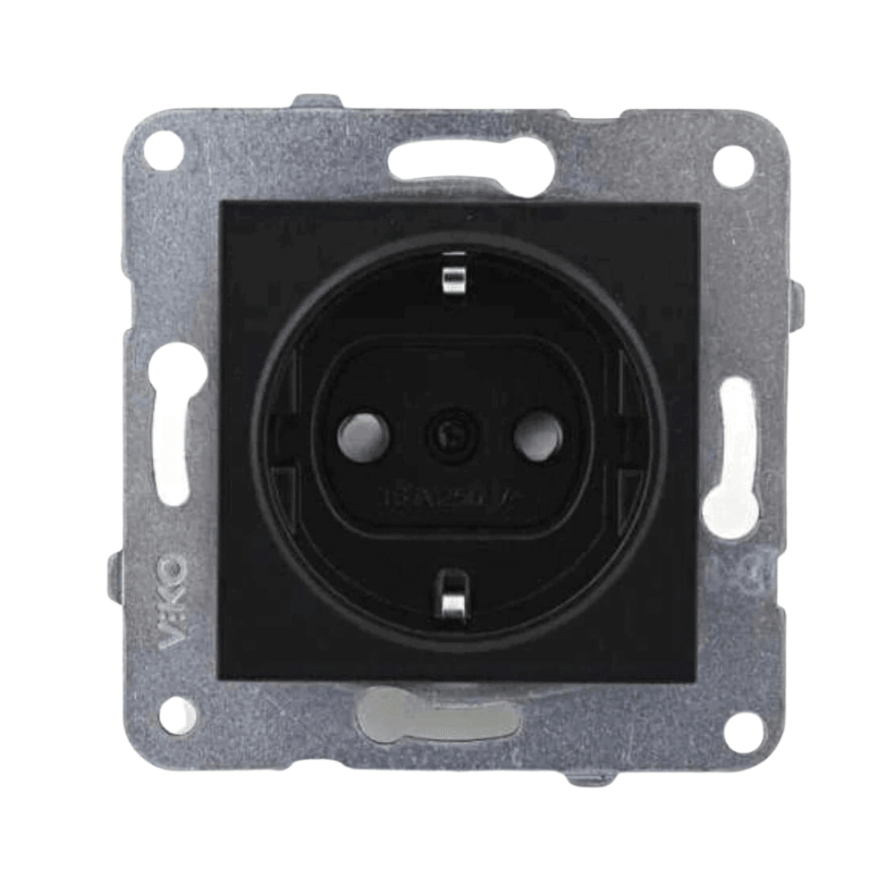 Viko Trenda Siyah Topraklı Priz - Panasonic