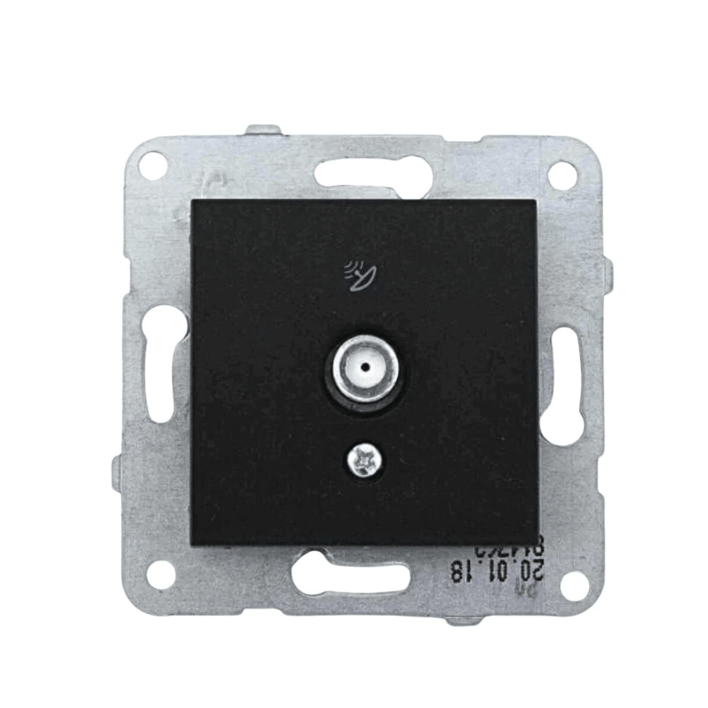 Viko-Trenda Siyah Uydu Prizi F Konnektörlü Sonlu - Panasonic