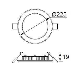 Jupiter 18W Yuvarlak Panel Led