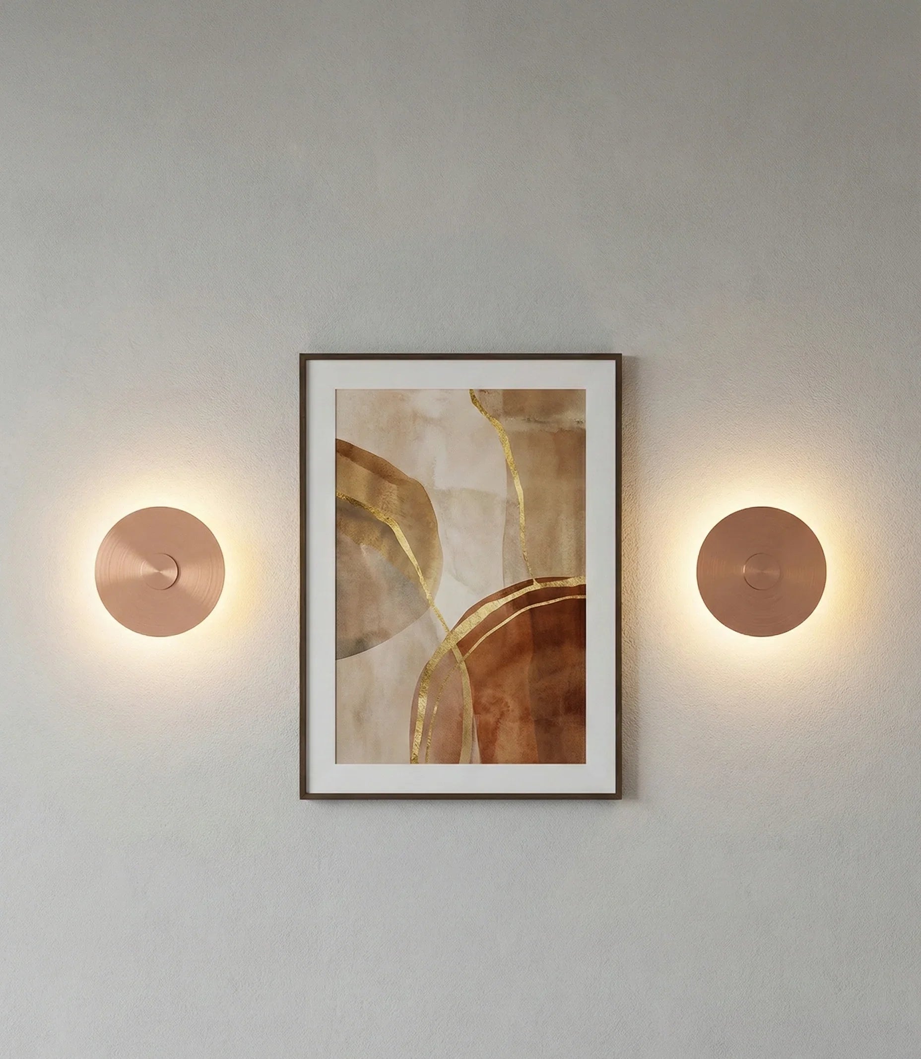 Qavun Bronze Aura Wall Light