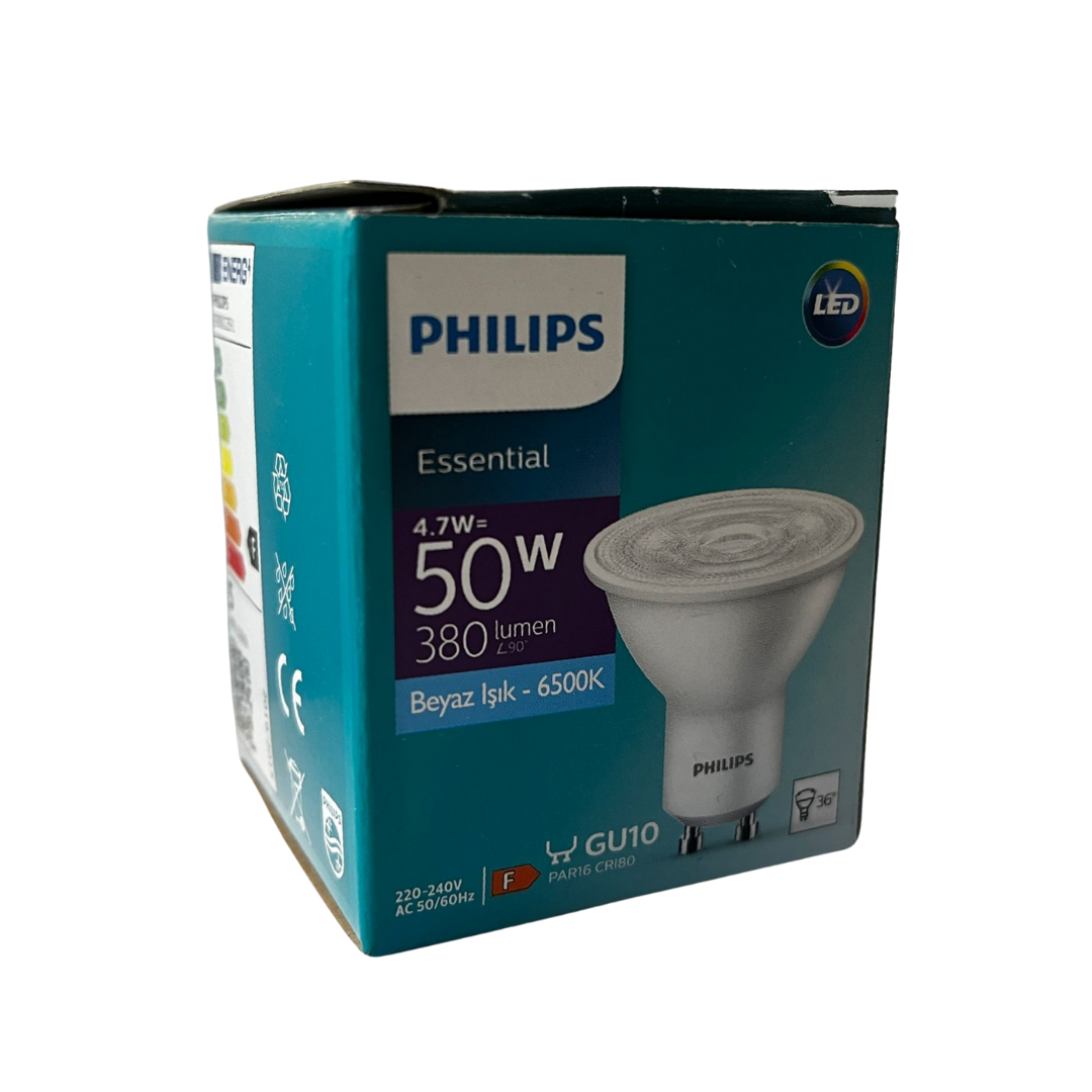 PHILIPS Essential LEDspot GU10 50W - 4.7W 6500K