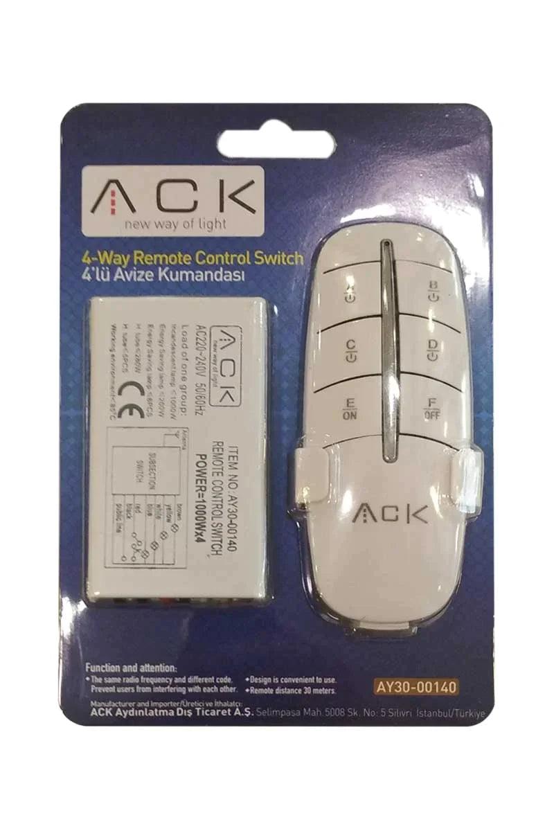 ACK 4'lü Avize Kumandası AY30-00140 - Ack