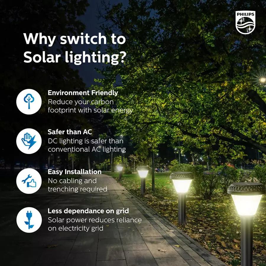 BGC010 LED3 RL Philips Essential SmartBright Güneş Enerjili Işıklı Yol Direği - Philips