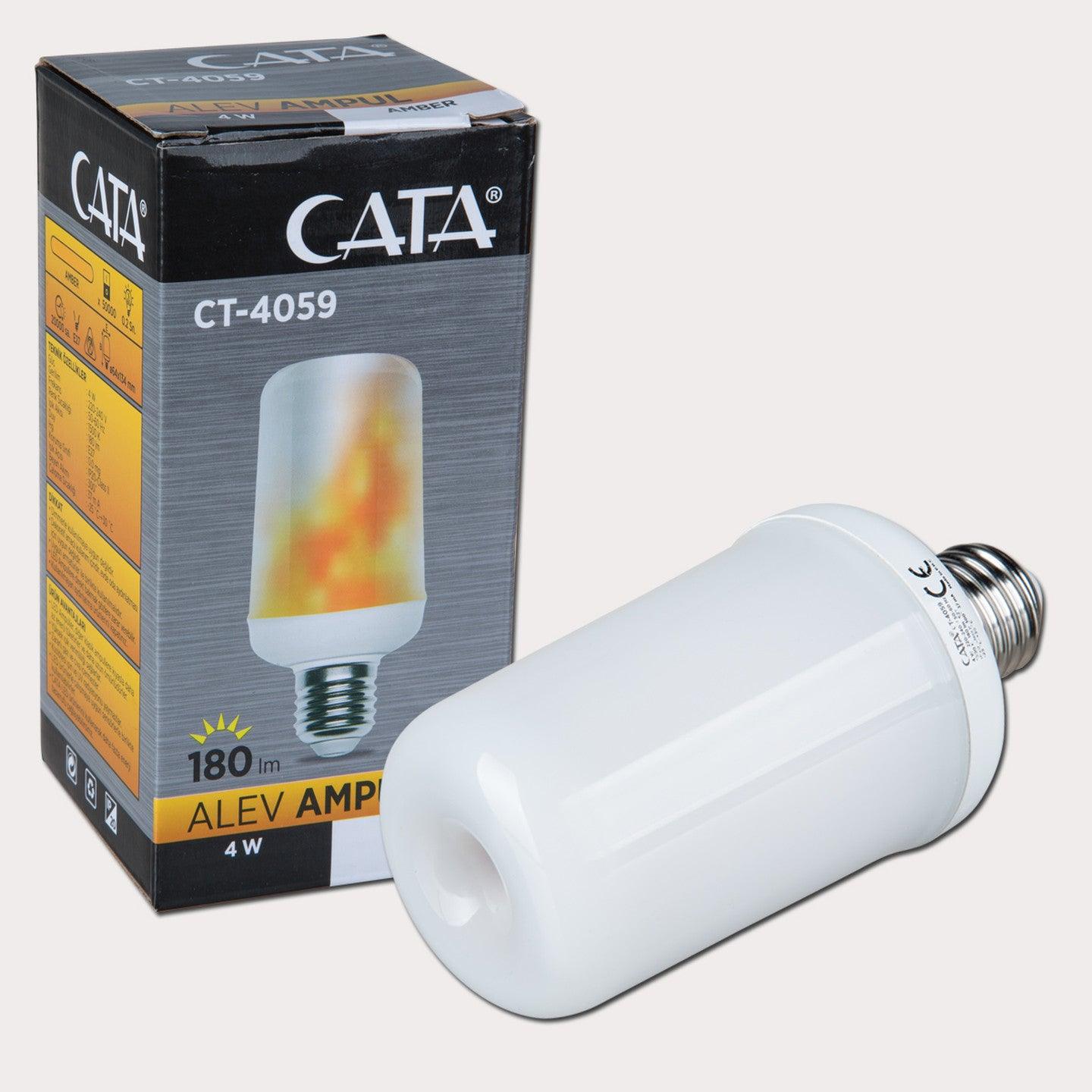 Cata CT-4059 E27 Amber Üç Fonksiyonlu Led Alev Ampul - Cata