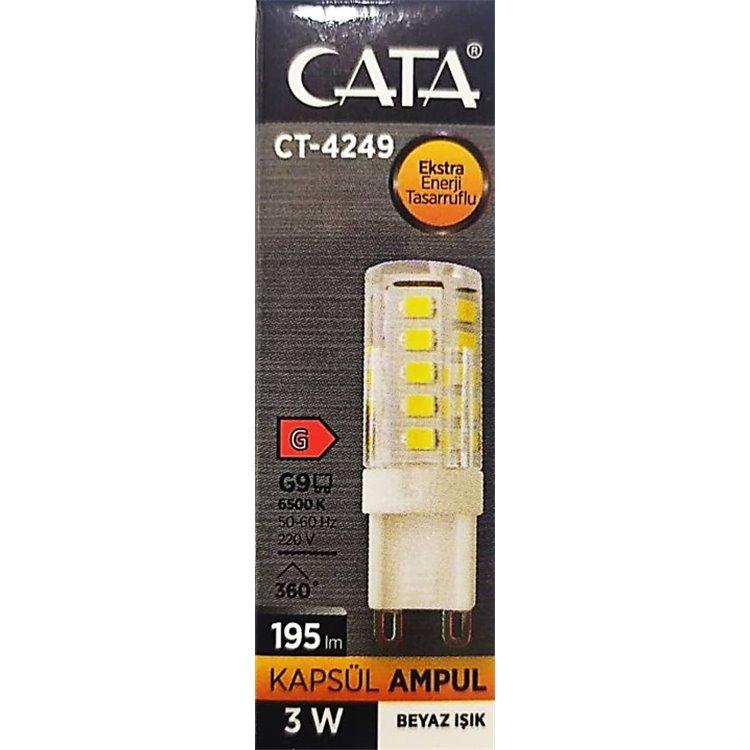 Cata CT-4249 3W G9 6500K Beyaz Ledli Kapsül Ampul - Cata