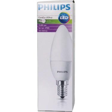 Led Buji Ampul CorePro 5.5 W E14 Sarı Işık - Philips