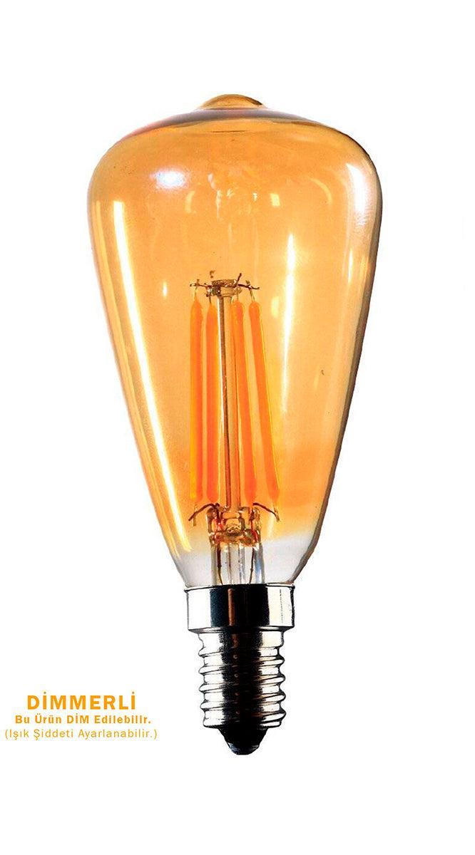 Led Filament Rustik Ampul ERD-66 4W E14 Gün Işığı - Heka