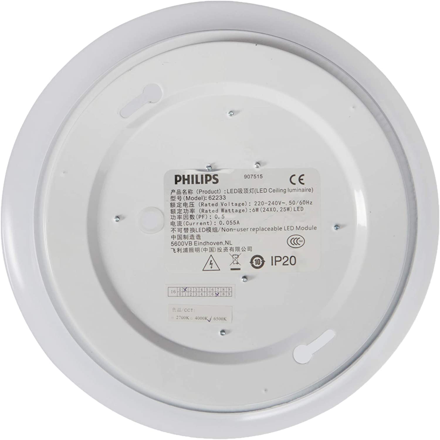 Philips Led Sensör 62233 Sensor Led Plafoyer 6 Watt 6500 K