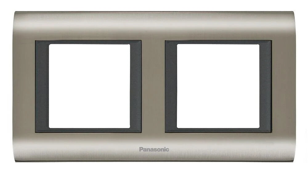 Viko Panasonic Thea 2x2M Sistema Inox+Füme Çerçeve