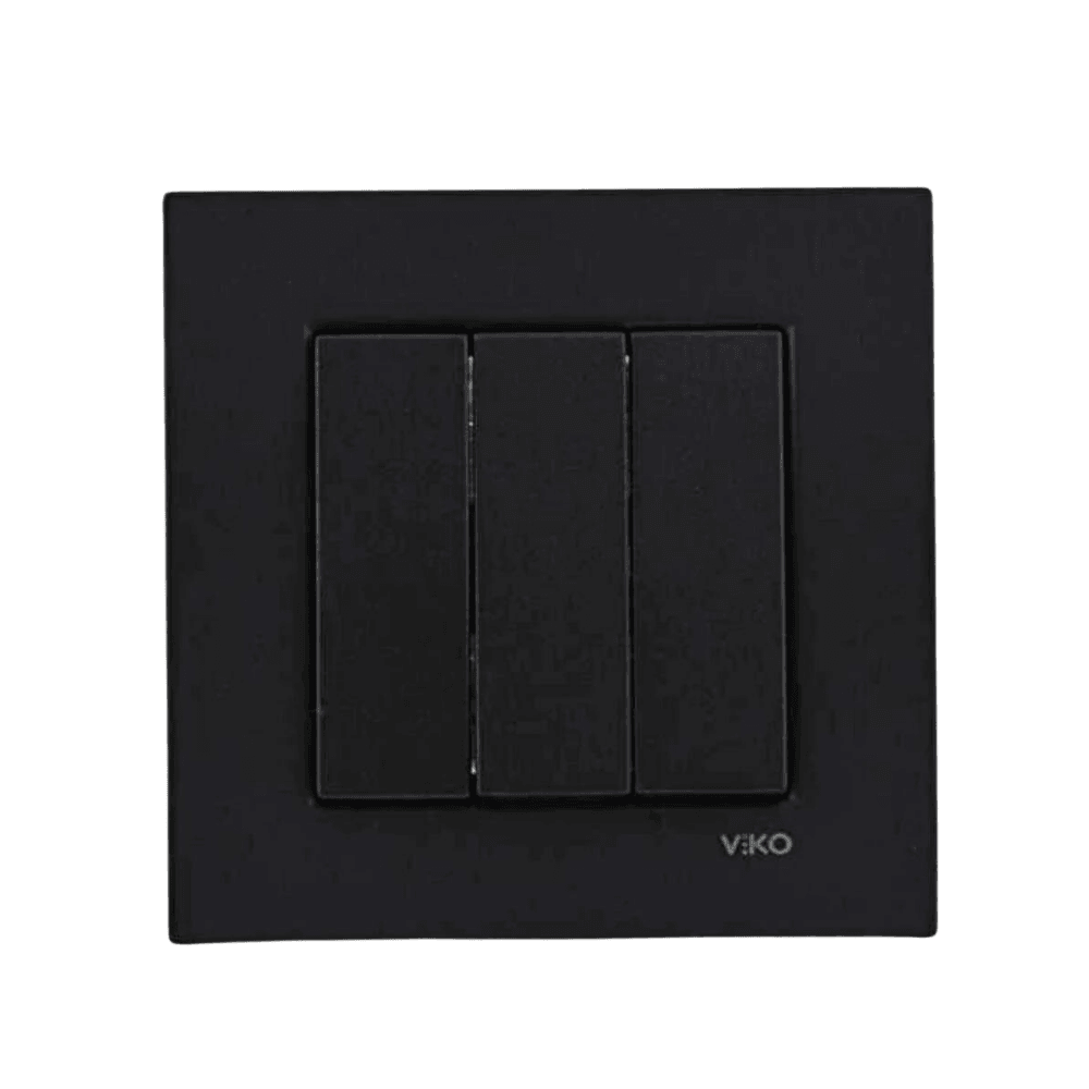 Viko-Novella Siyah Üçlü Anahtar - Panasonic