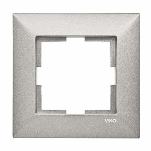 Viko 92190761 Trenda Metalik Beyaz Tekli Çerçeve - Panasonic